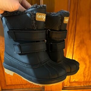 Cat & Jack Black Kids Rain & Snow Boots